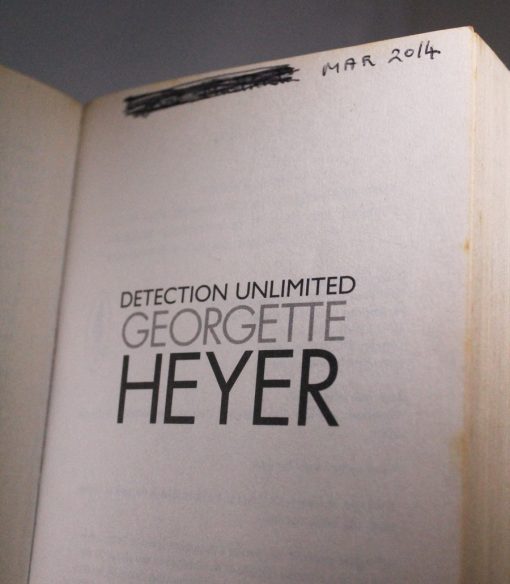 Detection Unlimited by Georgette Heyer inside