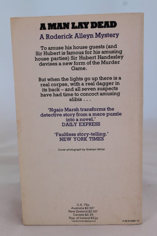 A Man Lay Dead by Ngaio Marsh 1 bacj