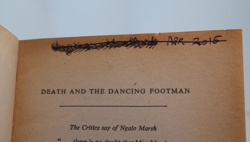 Death and the Dancing Footman by Ngaio Marsh inside