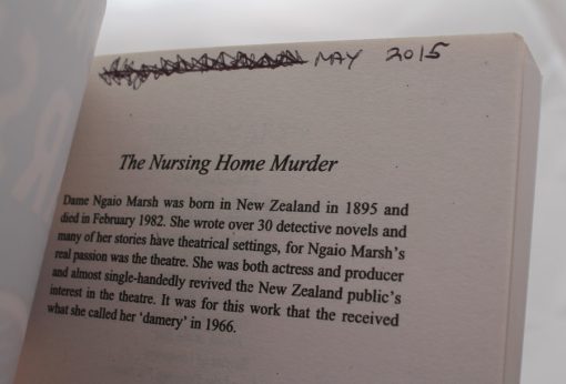 The Nursing Home Murder by Ngaio Marsh inside